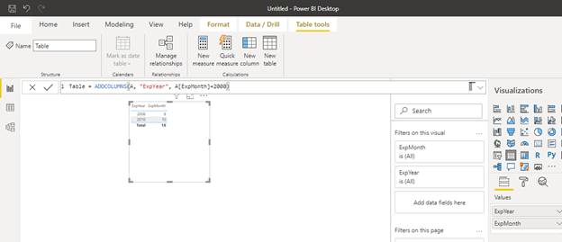 Table Manipulation Function In Power BI